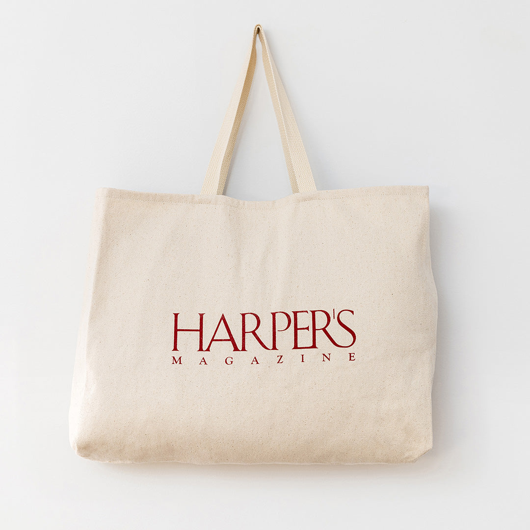 Harper's Magazine Large Red Cat Bag